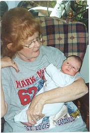 Grammie coddling Matthew