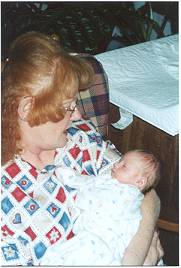 Grammie coddles Timothy a LONG time