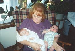 Grammie coddles them both