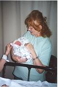 Proud Grammy looking Matthew over